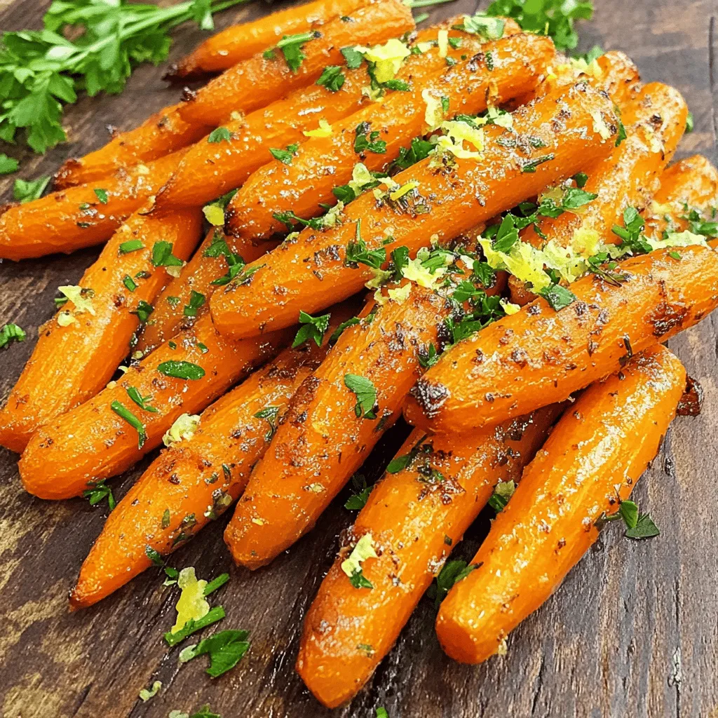 Garlic Herb Roasted Carrots Flavorful Side Dish Recipe