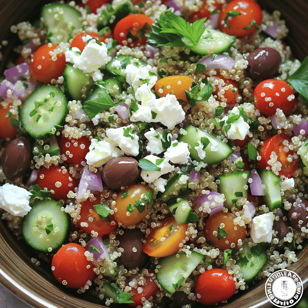 Greek Quinoa Salad Flavorful and Nutritious Dish