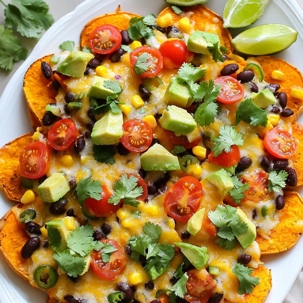Loaded Sweet Potato Nachos Flavorful and Crisp Treat