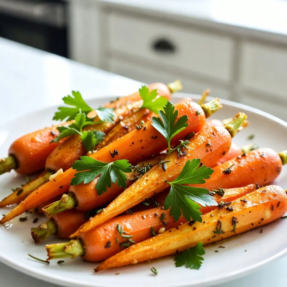 Garlic Herb Roasted Carrots Delightful Side Dish
