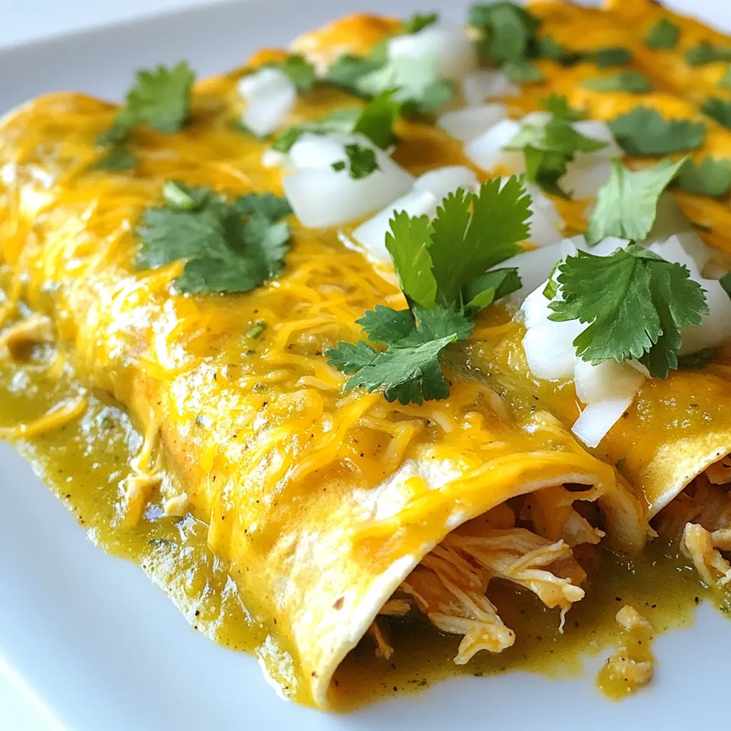 Green Chile Chicken Enchiladas Simple and Tasty Meal