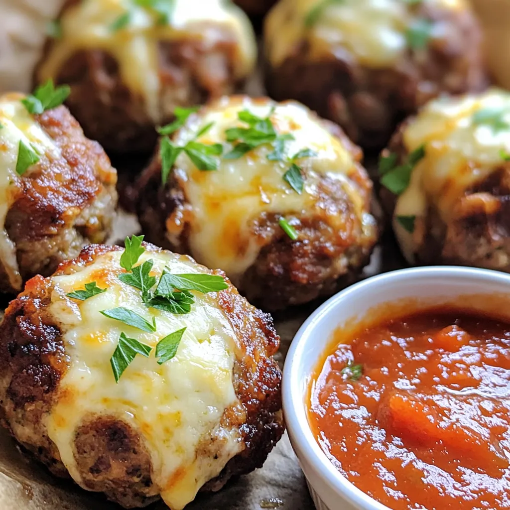 Air Fryer Mozzarella Stuffed Meatballs Deliciously Easy