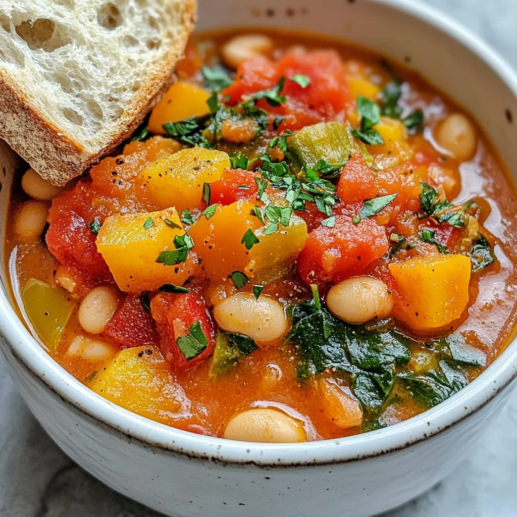 Vegan Tomato White Bean Stew Flavorful and Hearty Meal