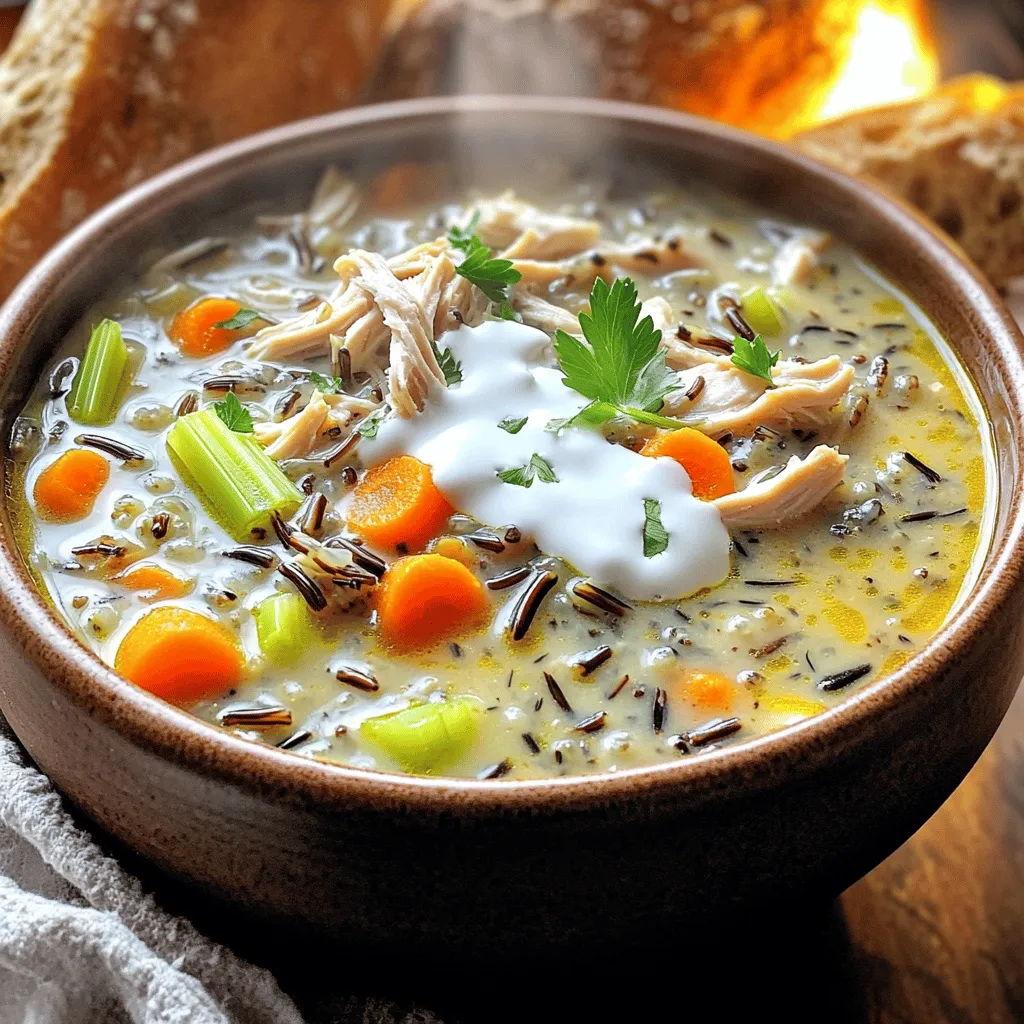 Slow Cooker Creamy Chicken Wild Rice Soup Delight