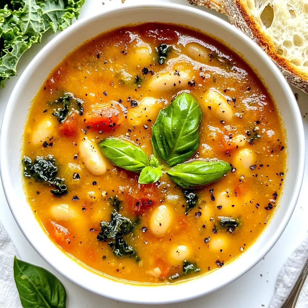 Tuscan White Bean Soup Flavorful and Hearty Meal