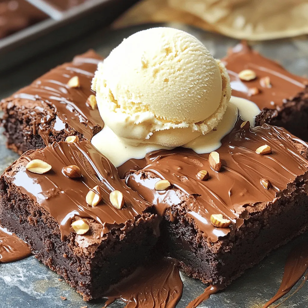 Three-Ingredient Nutella Brownies Quick and Easy Recipe
