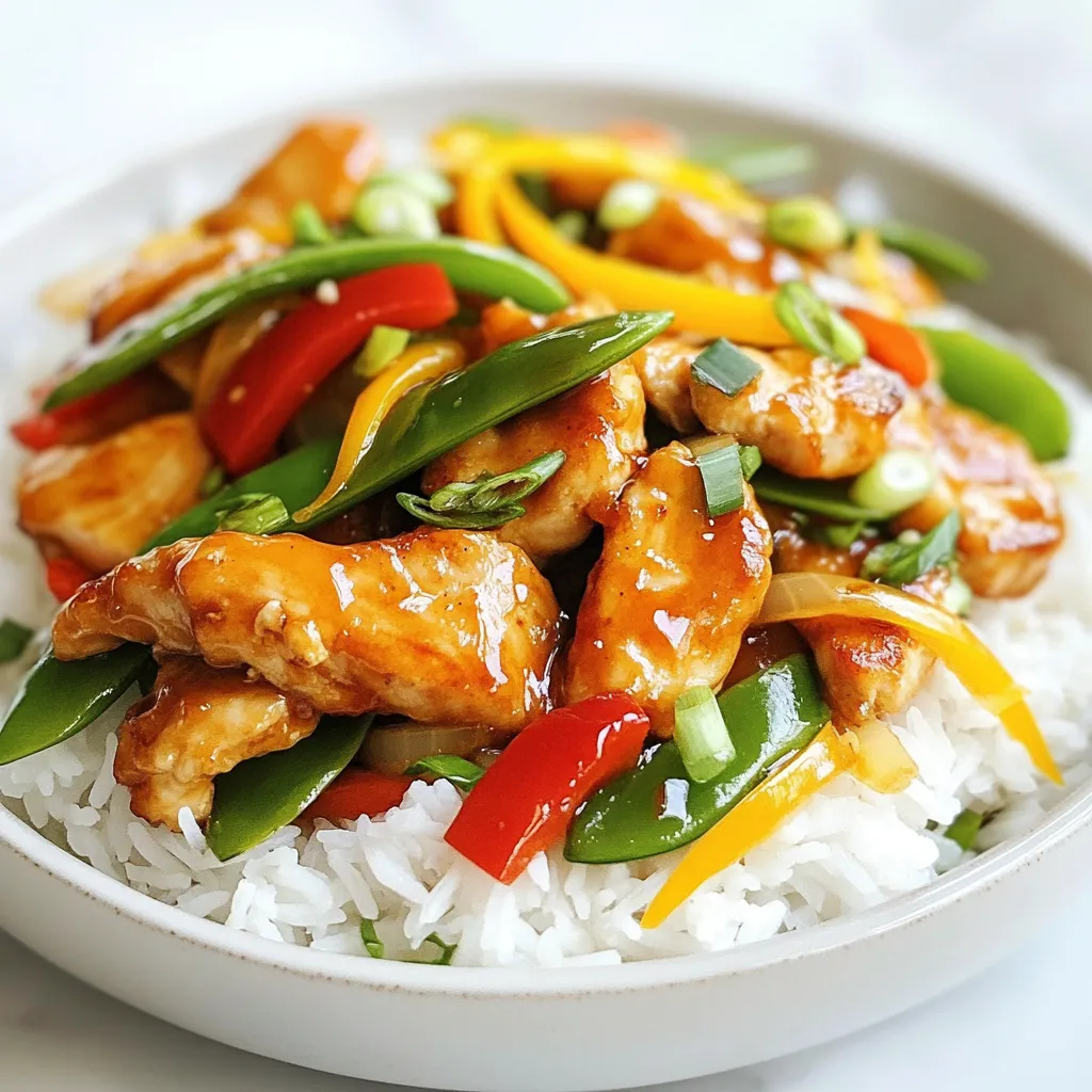 Mongolian Chicken Stir-Fry Flavorful Dinner Delight