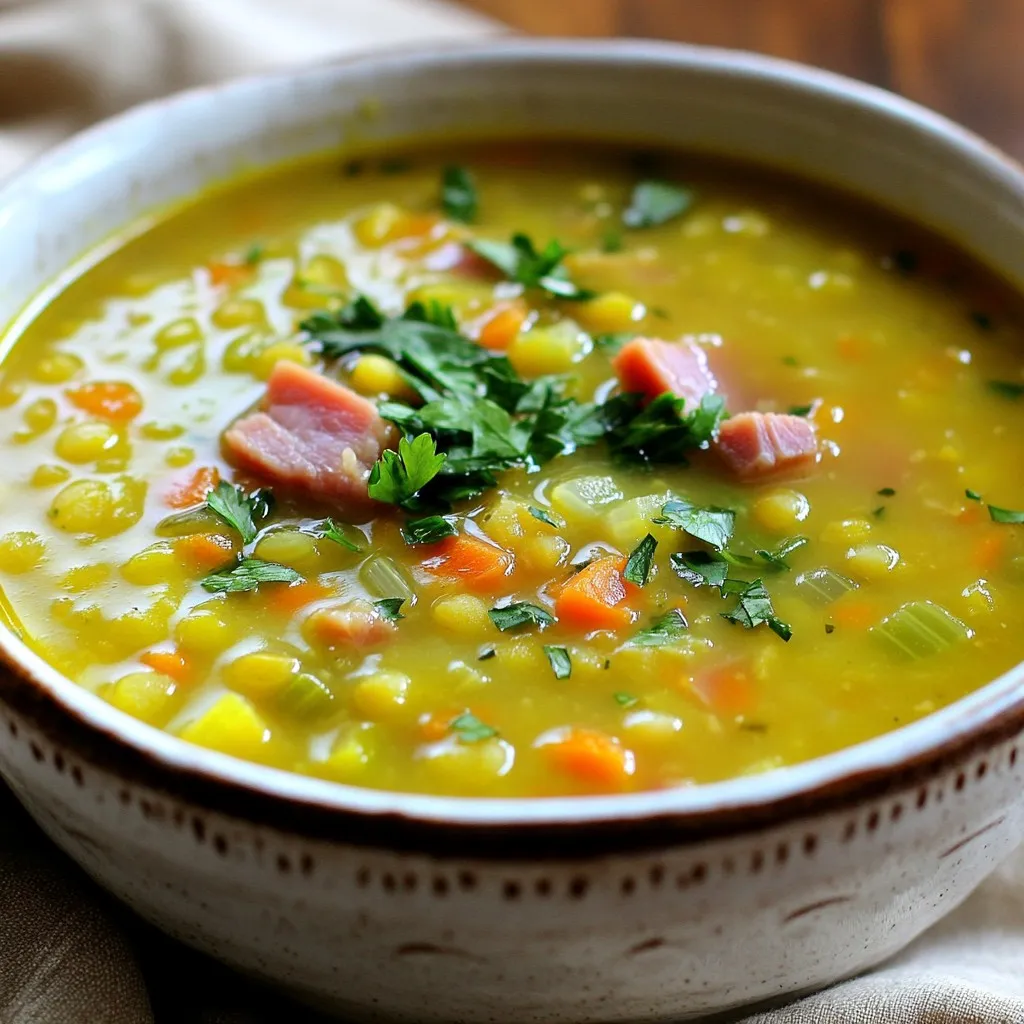 Split Pea Soup with Ham Bone Hearty and Simple Recipe