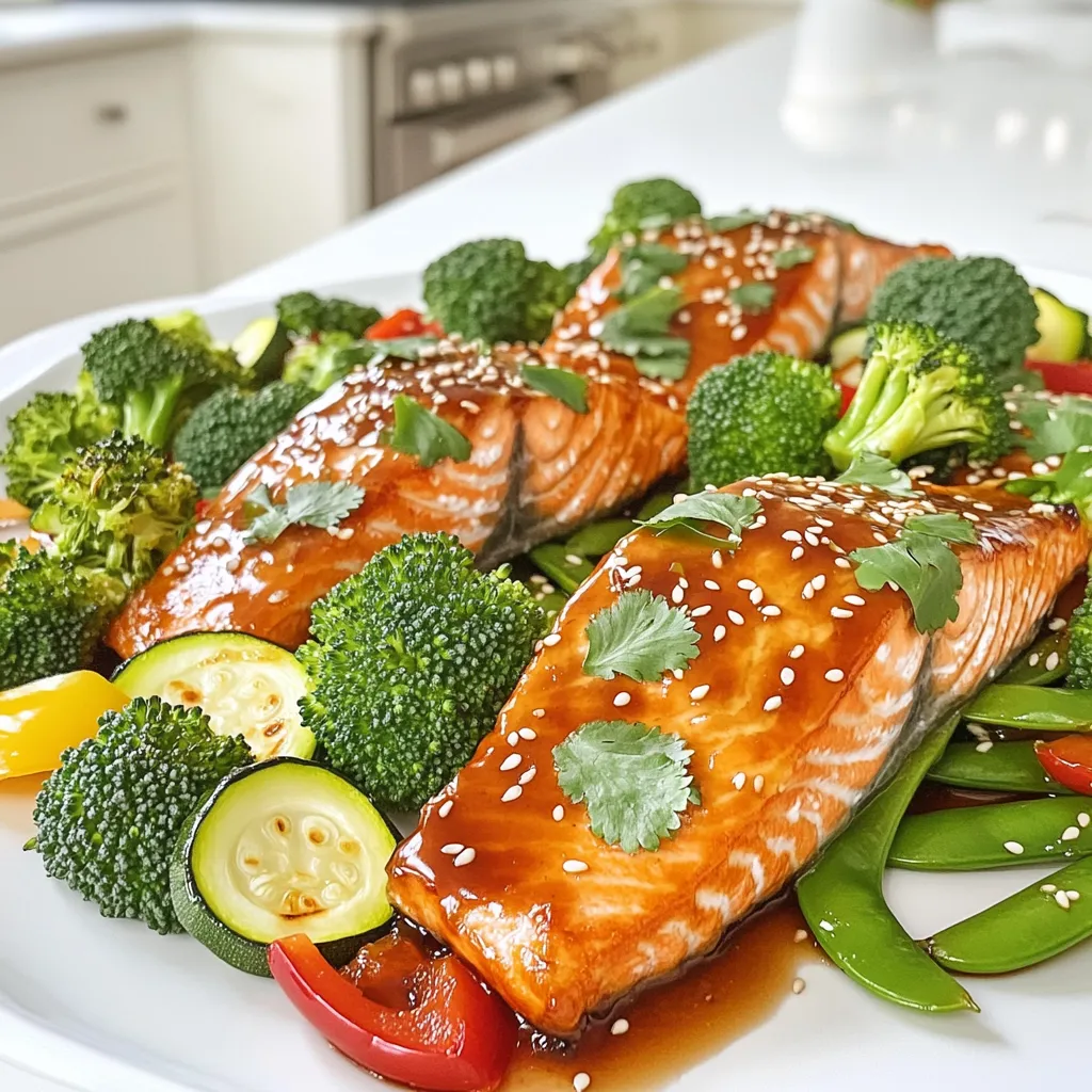 Teriyaki Salmon and Veggies Sheet Pan Delight
