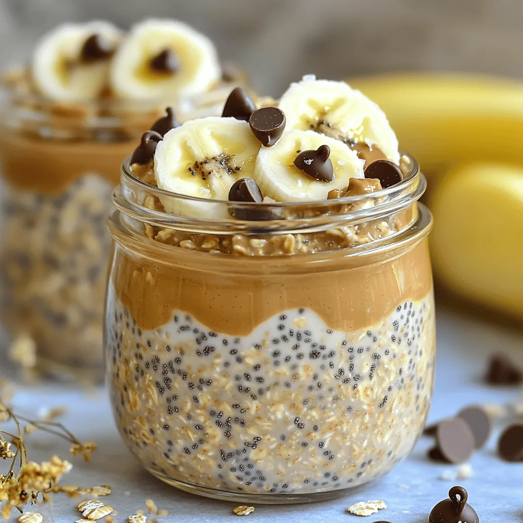 Protein Peanut Butter Cup Overnight Oats Delight