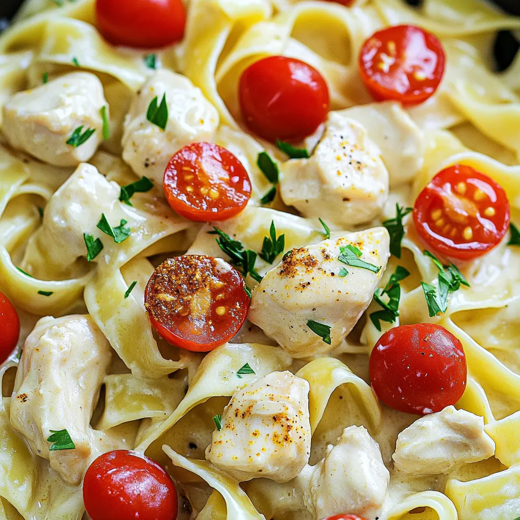 One-Pot Creamy Cajun Chicken Alfredo Delight