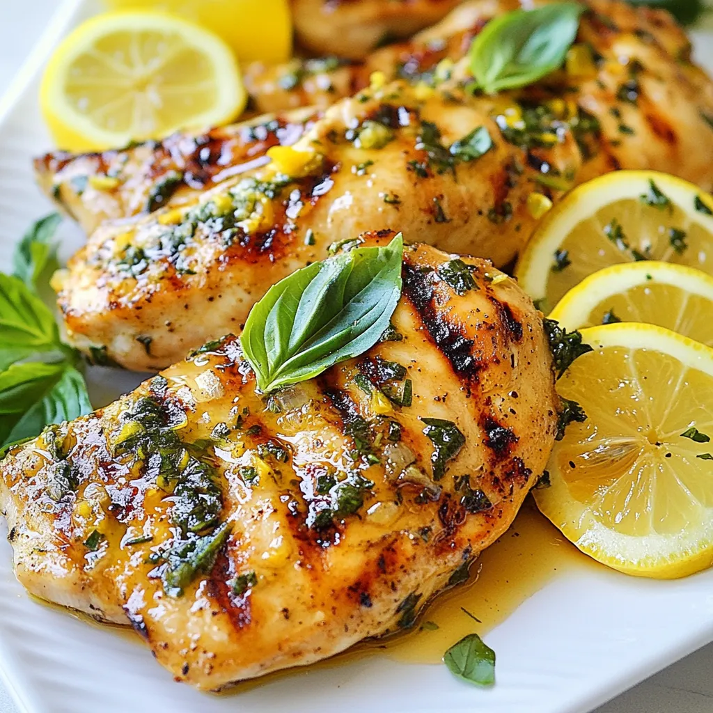 Lemon Basil Chicken Flavorful Grilled Delight