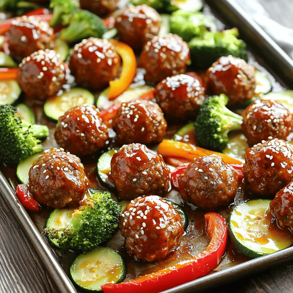 Sweet Chili Meatball Sheet Pan Flavorful Family Meal