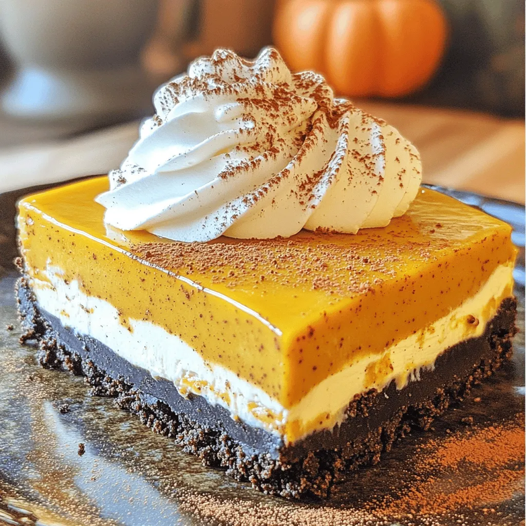 Oreo Pumpkin Spice No-Bake Cheesecake Delight