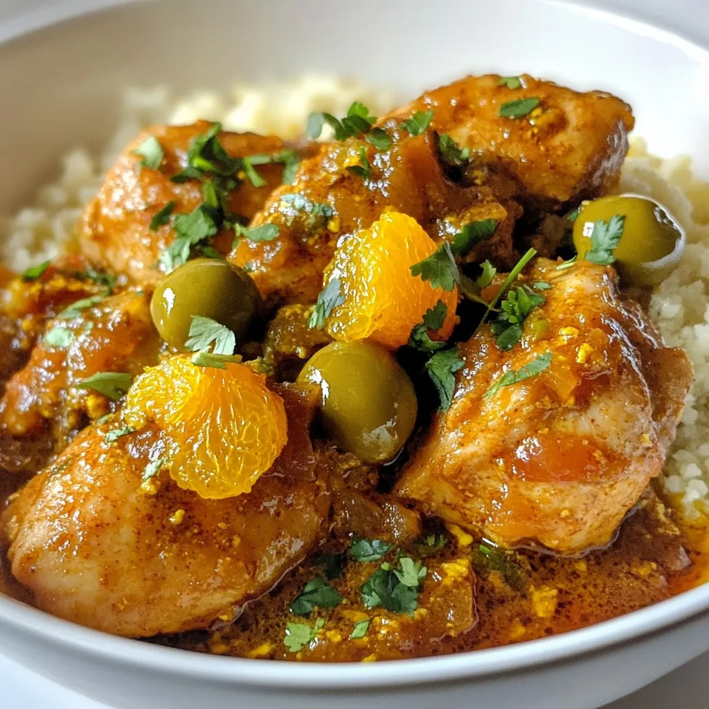 Moroccan Chicken Orange Tagine Savory Flavor Burst