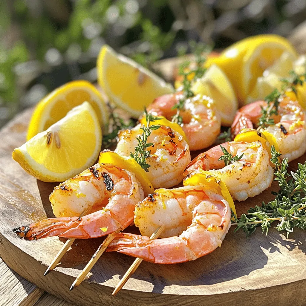 Lemon Thyme Grilled Shrimp Fresh and Delightful Dish