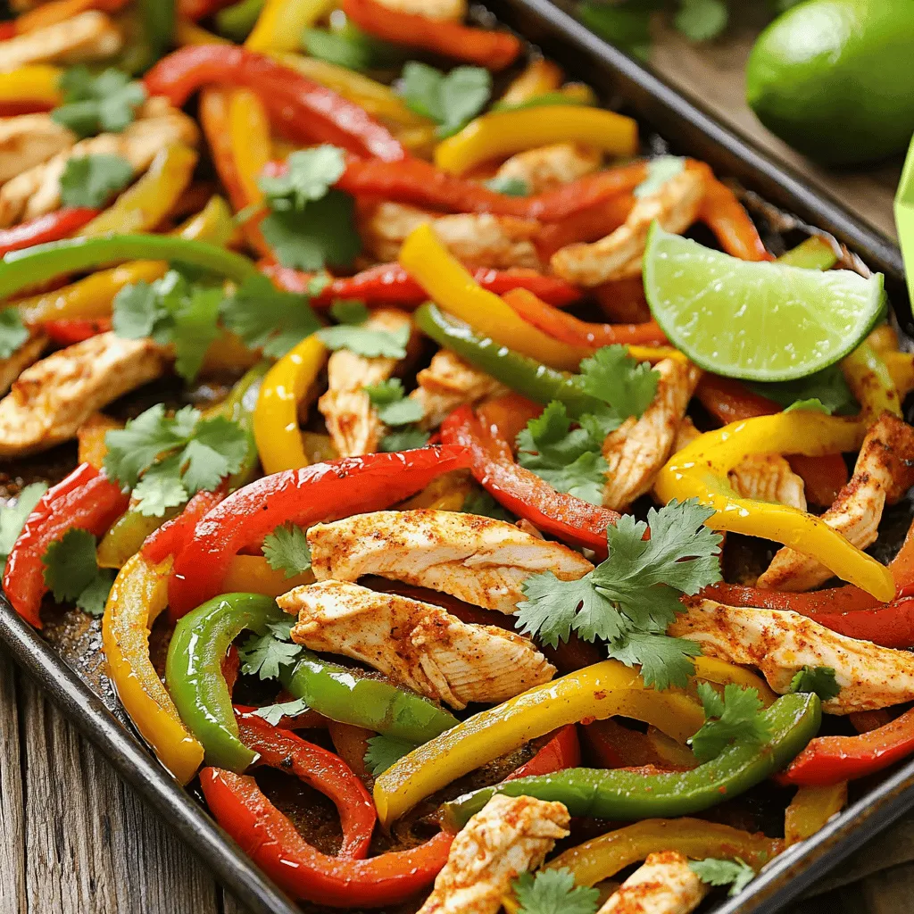 Sheet Pan Chicken Fajitas Easy and Flavorful Dinner