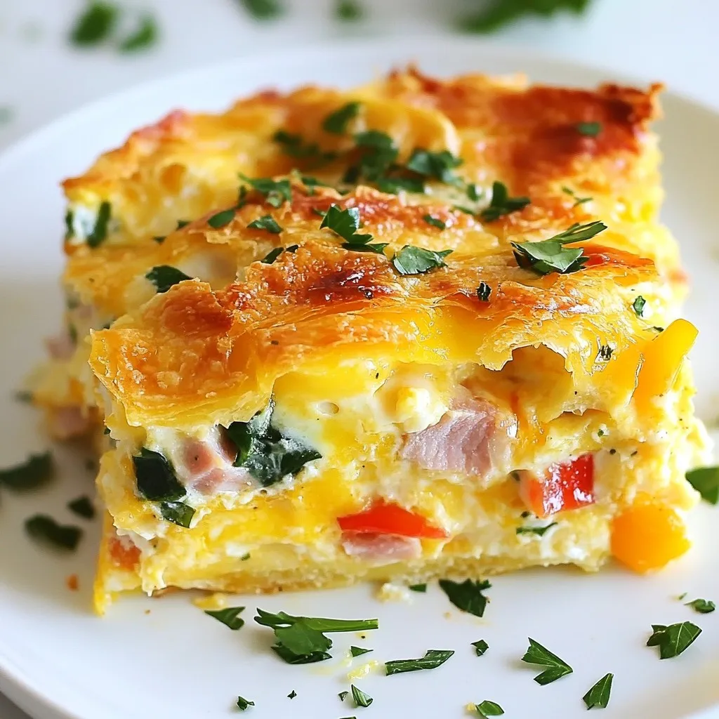 Overnight Croissant Breakfast Casserole Delightful Meal