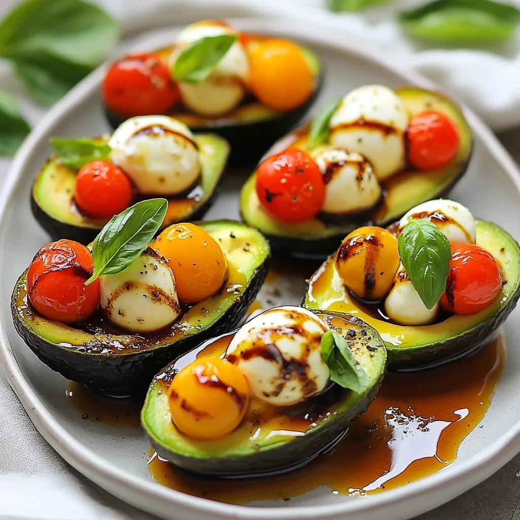 Caprese Stuffed Avocados Flavorful and Fresh Delight