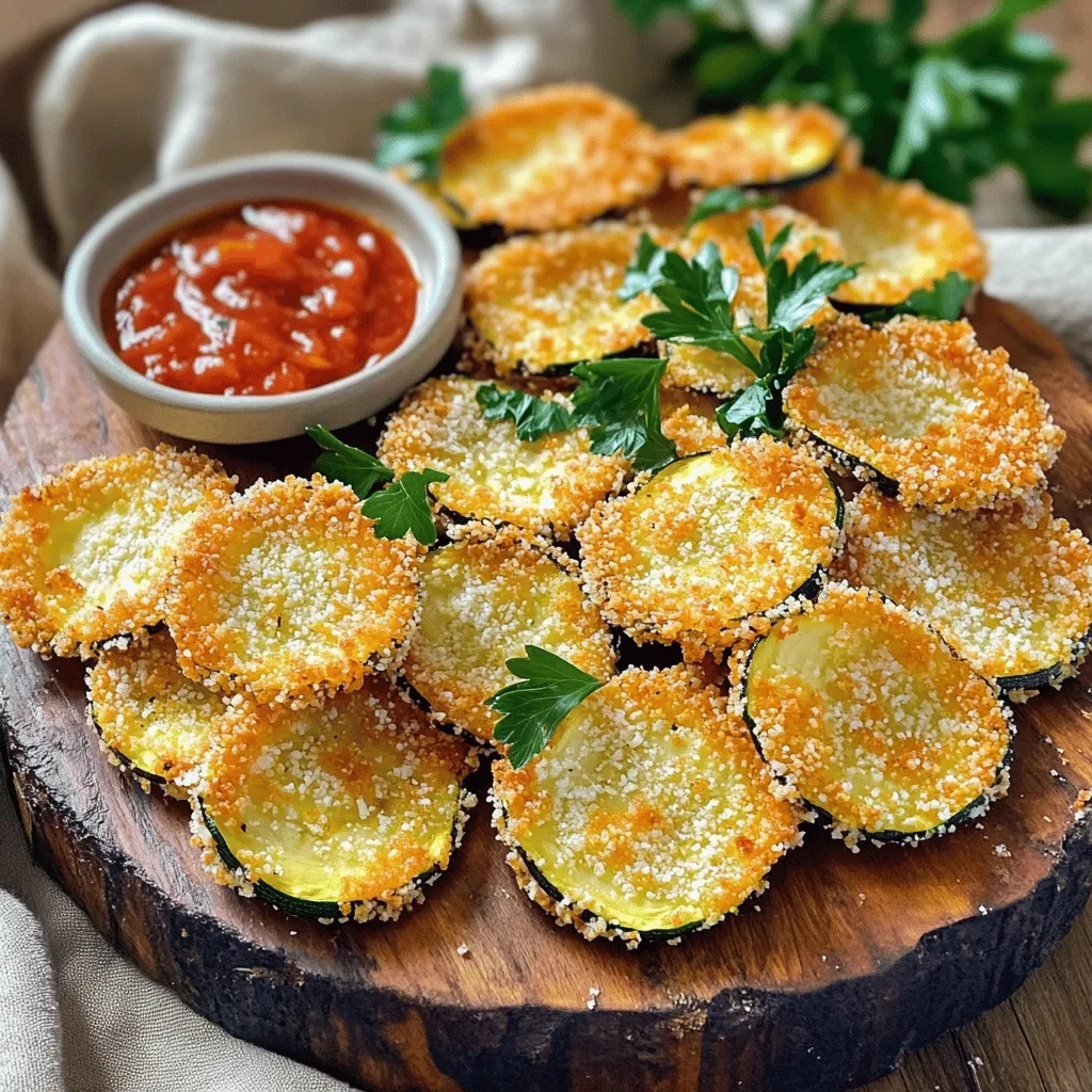 Baked Zucchini Parmesan Chips Crispy and Delicious Snack