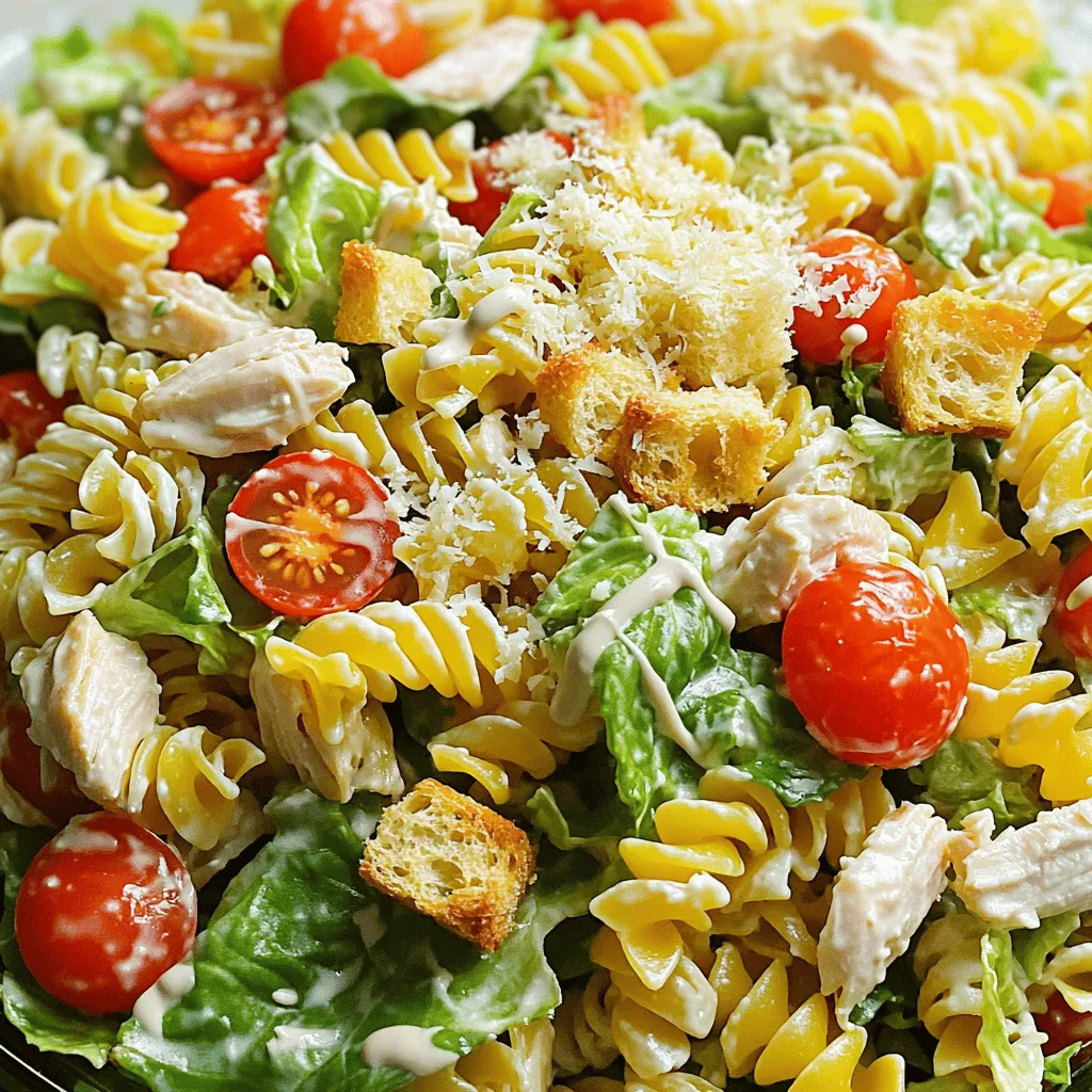 Chicken Caesar Pasta Salad Easy and Flavorful Meal