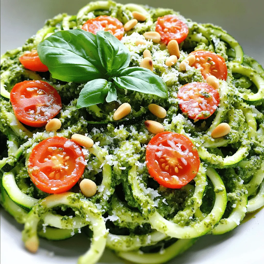 Pesto Zoodles Fresh and Flavorful Healthy Dish