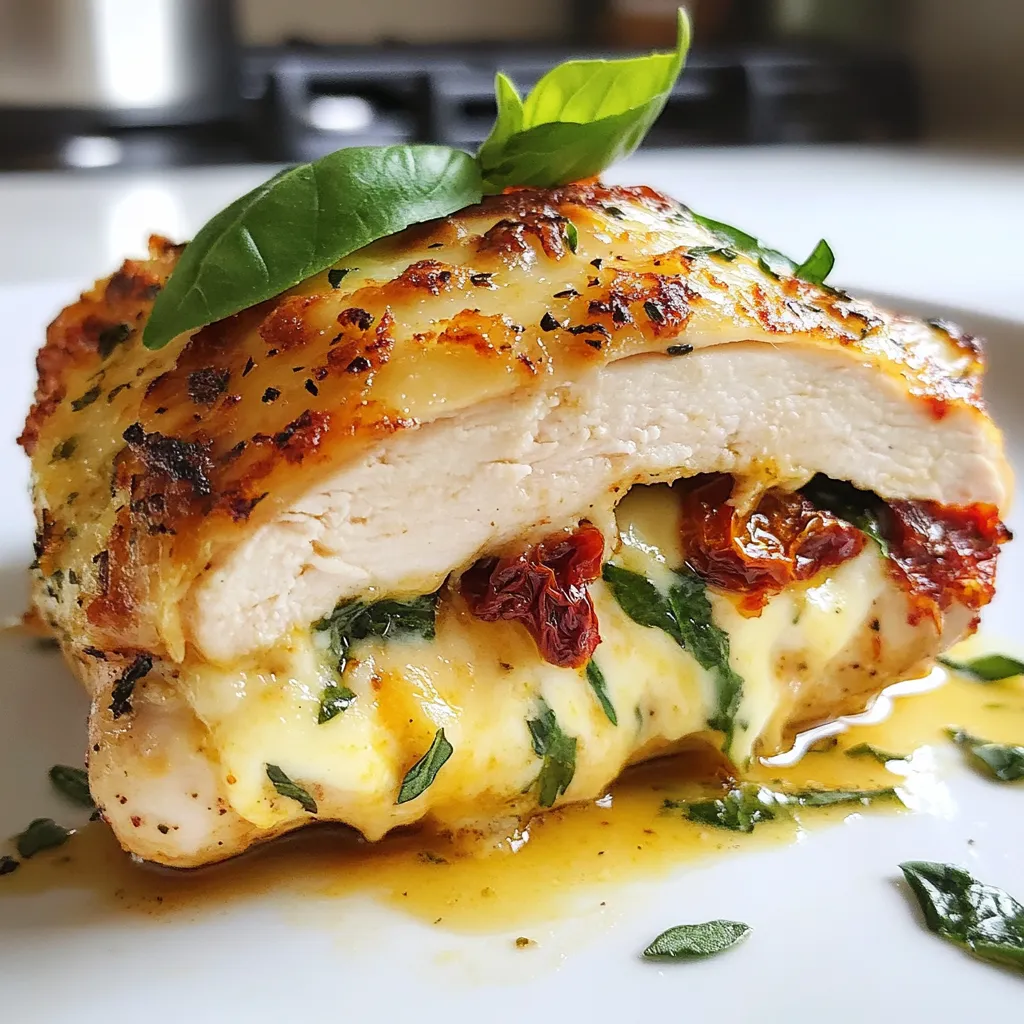 Stuffed Mozzarella Chicken Juicy and Flavorful Dish