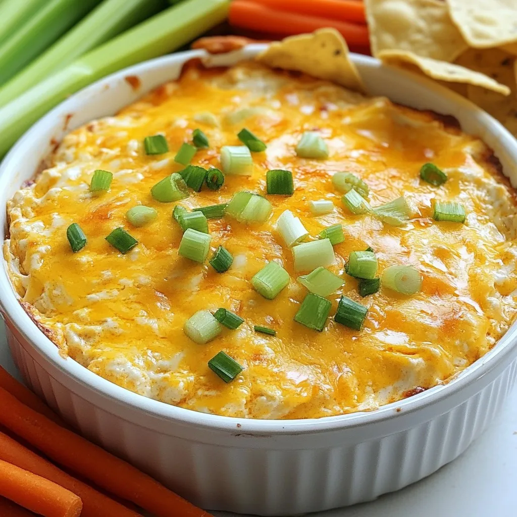 Creamy Cheesy Crockpot Buffalo Chicken Dip Recipe