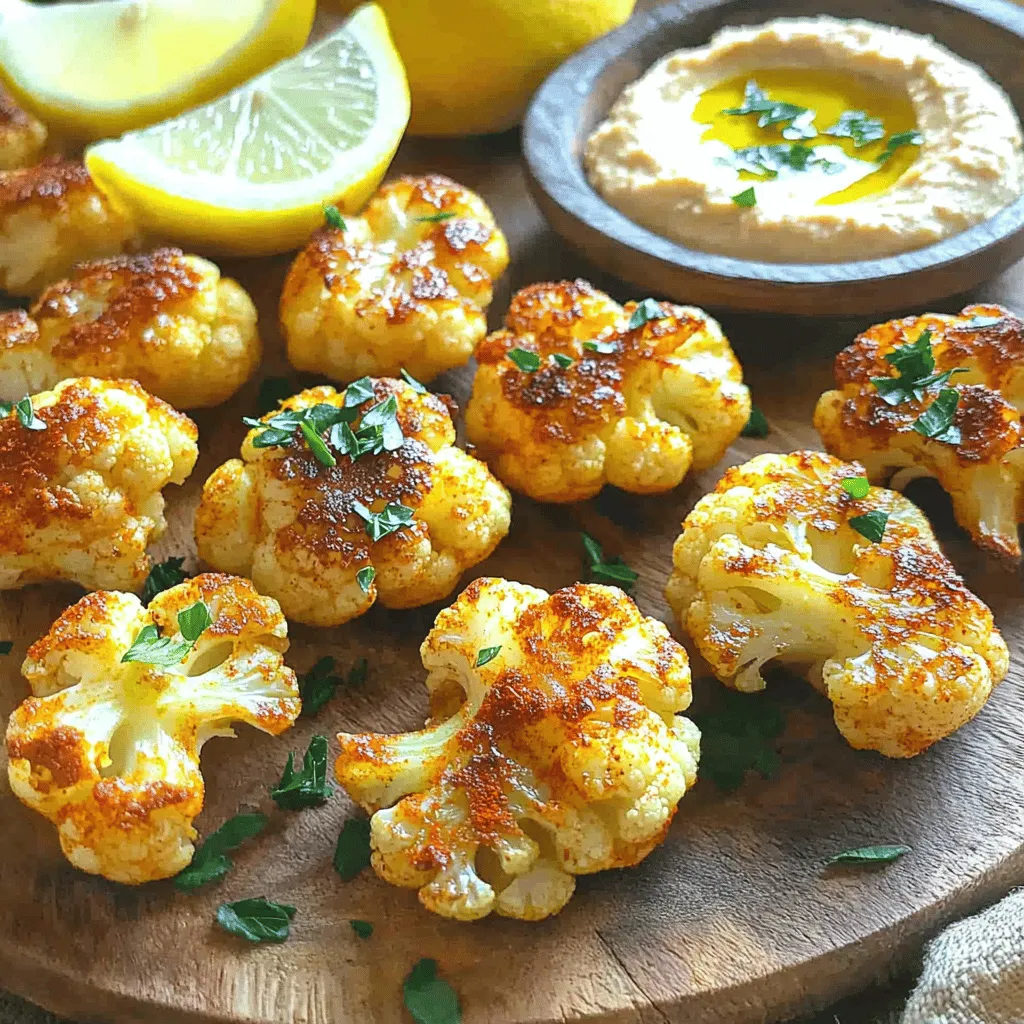 Spicy Roasted Cauliflower Bites Tasty and Crunchy Snack