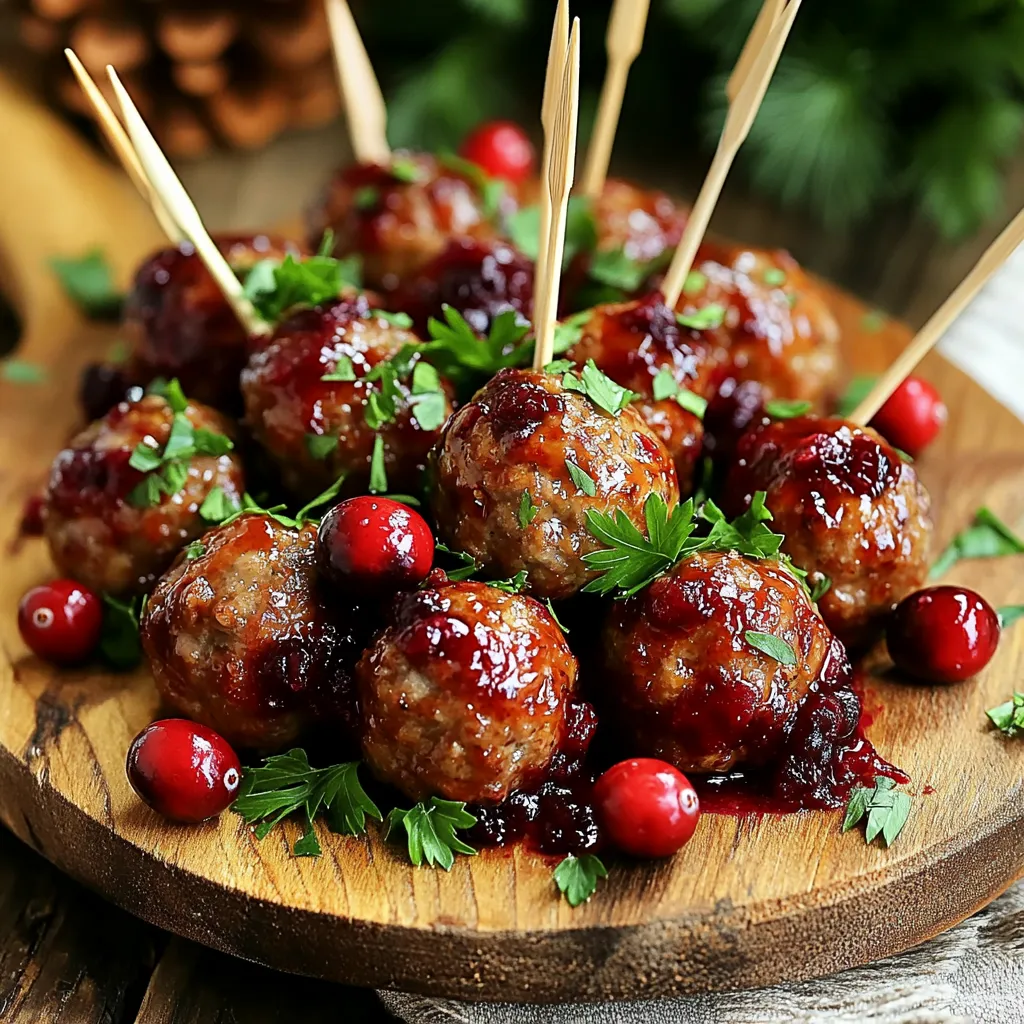 Savory Slow Cooker Cranberry Meatballs Recipe