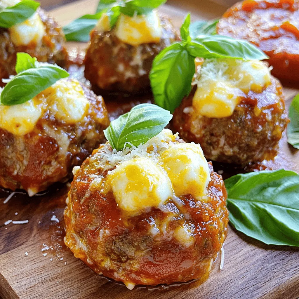 Savory Air Fryer Mozzarella Stuffed Meatballs Recipe