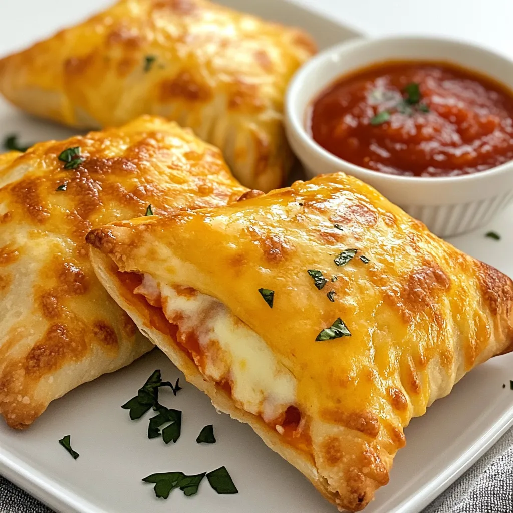 Cheesy Pizza Pockets Flavorful Easy Homemade Snack