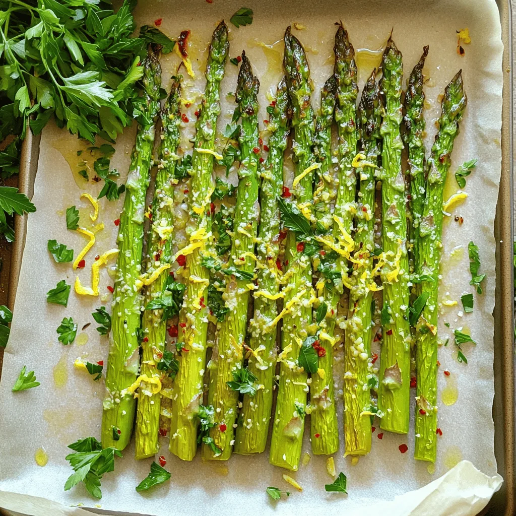 Lemon Parmesan Roasted Asparagus Flavorful Side Dish
