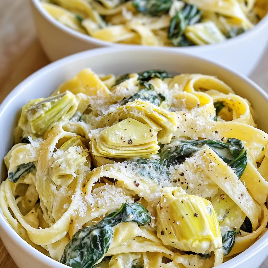 Spinach Artichoke One Pot Pasta Flavorful and Easy Dish