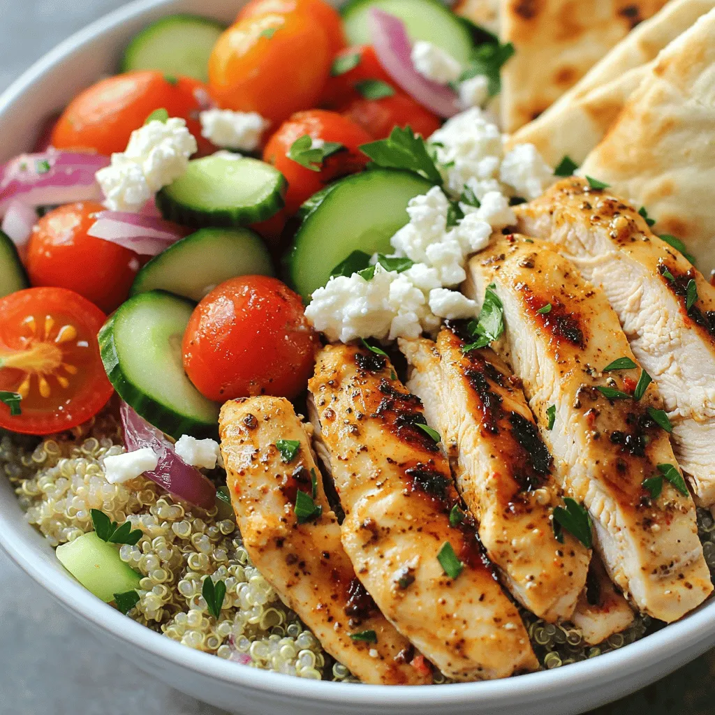 Greek Chicken Gyro Bowls Fresh and Flavorful Meal