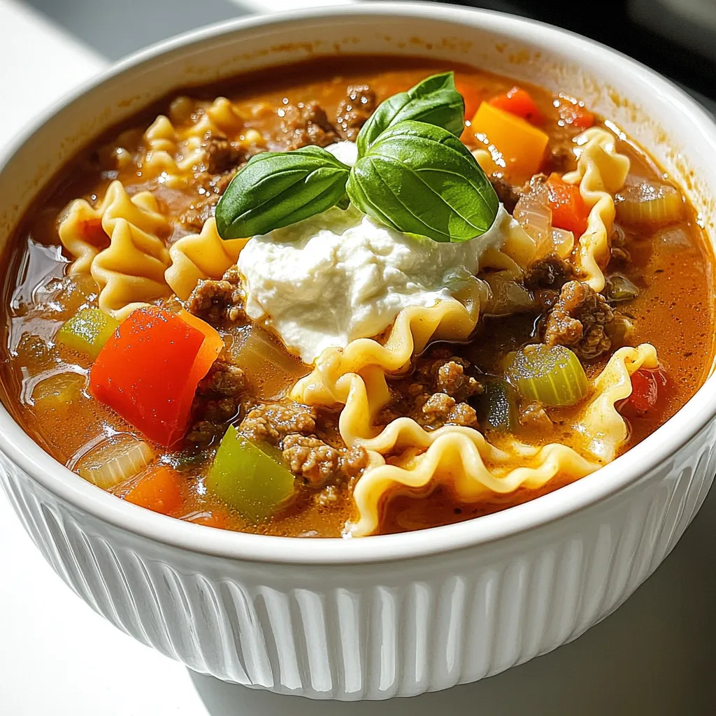 Slow Cooker Lasagna Soup Flavorful and Easy Recipe