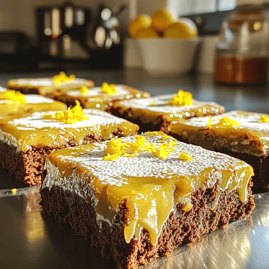 Zesty Lemon Brownie Bars Fresh and Flavorful Treat