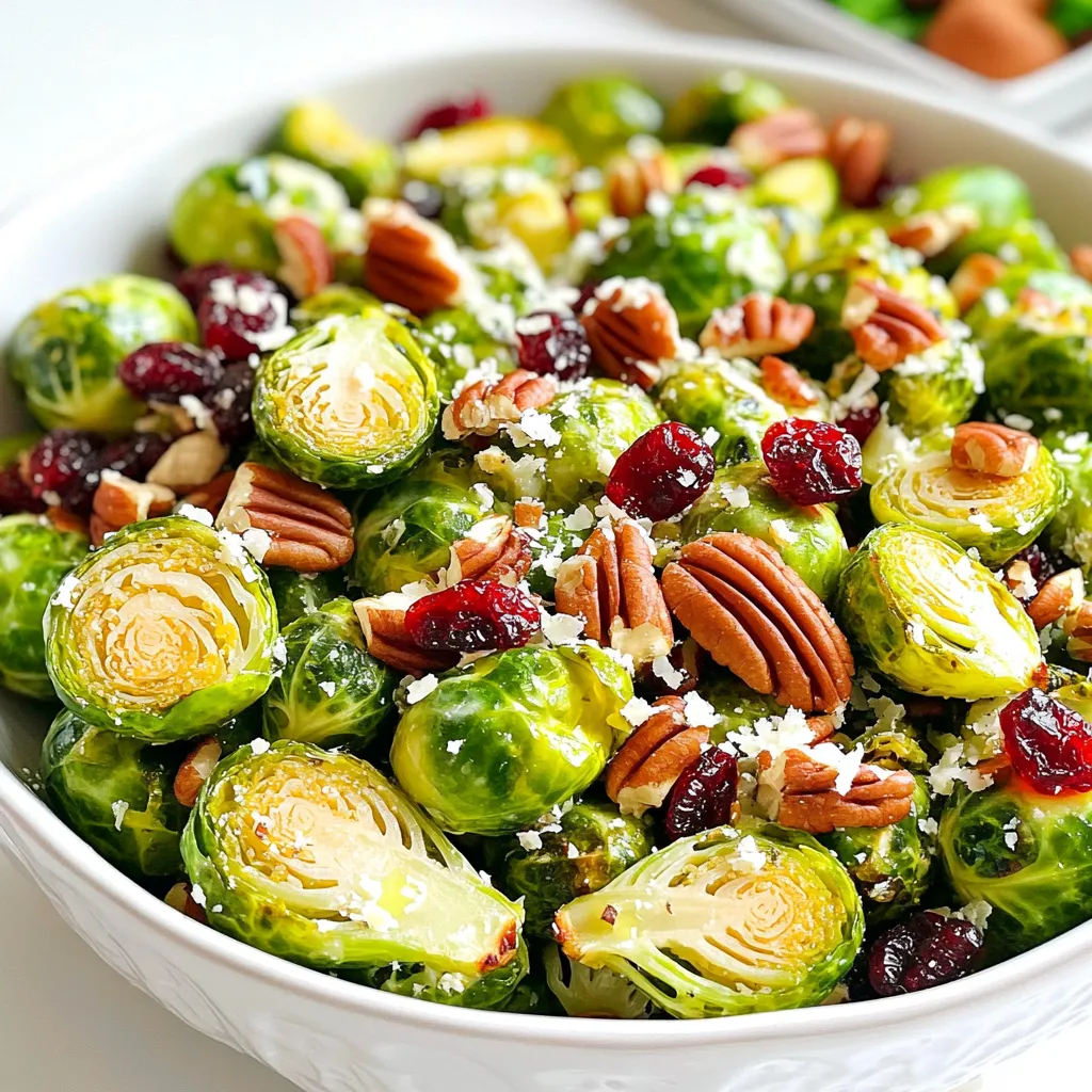 Dijon Brussels Sprouts Salad with Pecans Delight