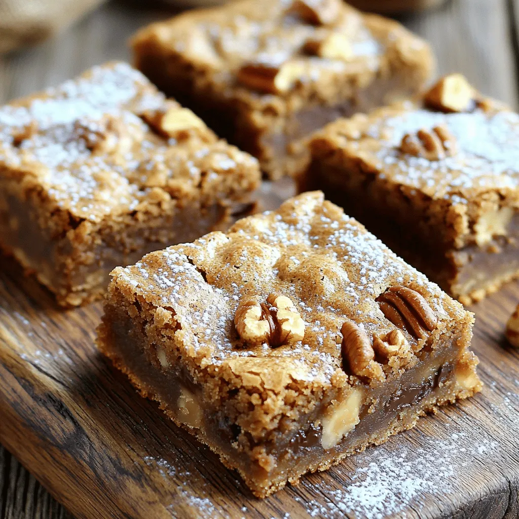 Brown Butter Pecan Blondies Irresistible Dessert Delight