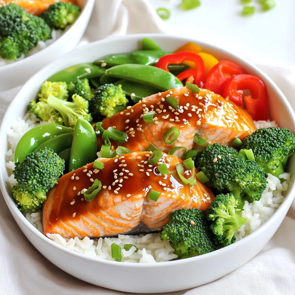 Teriyaki Salmon Bowls Sheet Pan Simple and Delicious