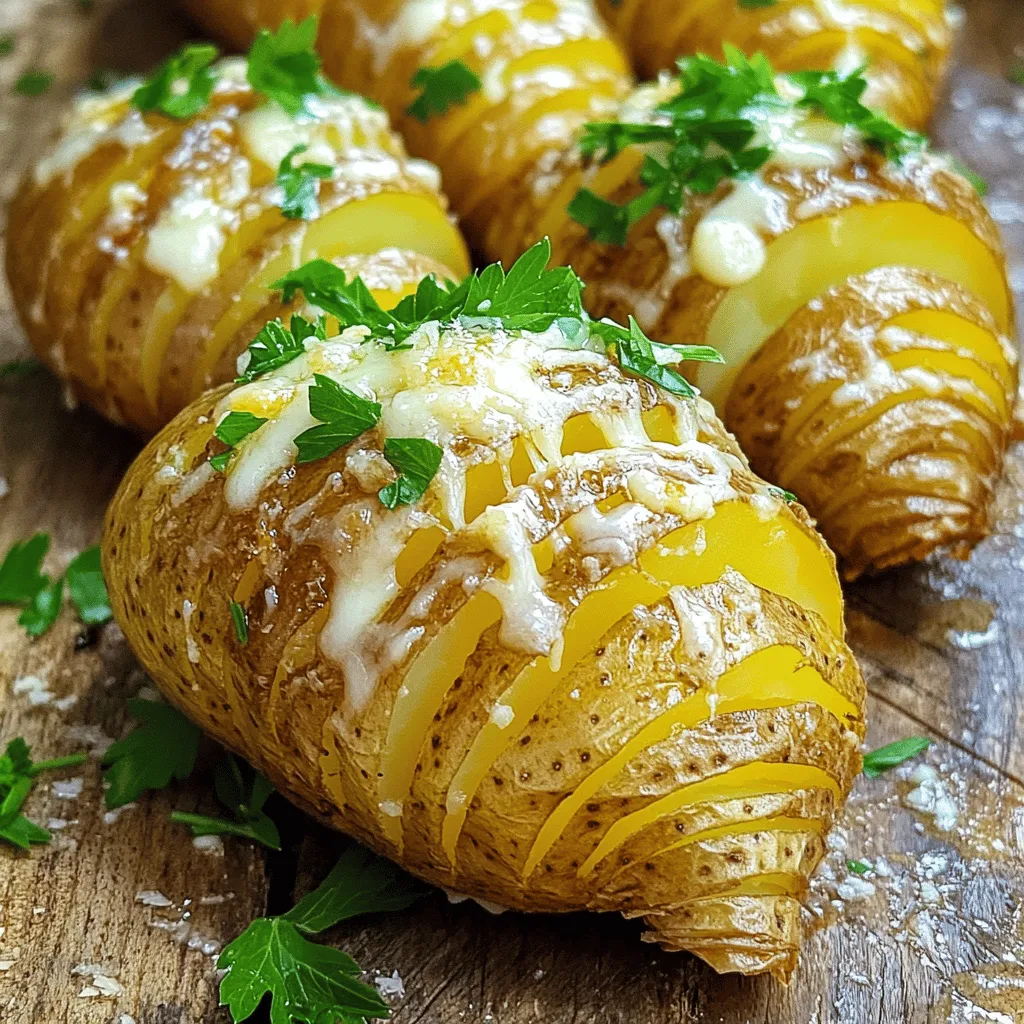 Garlic Parmesan Hasselback Potatoes Easy Delight