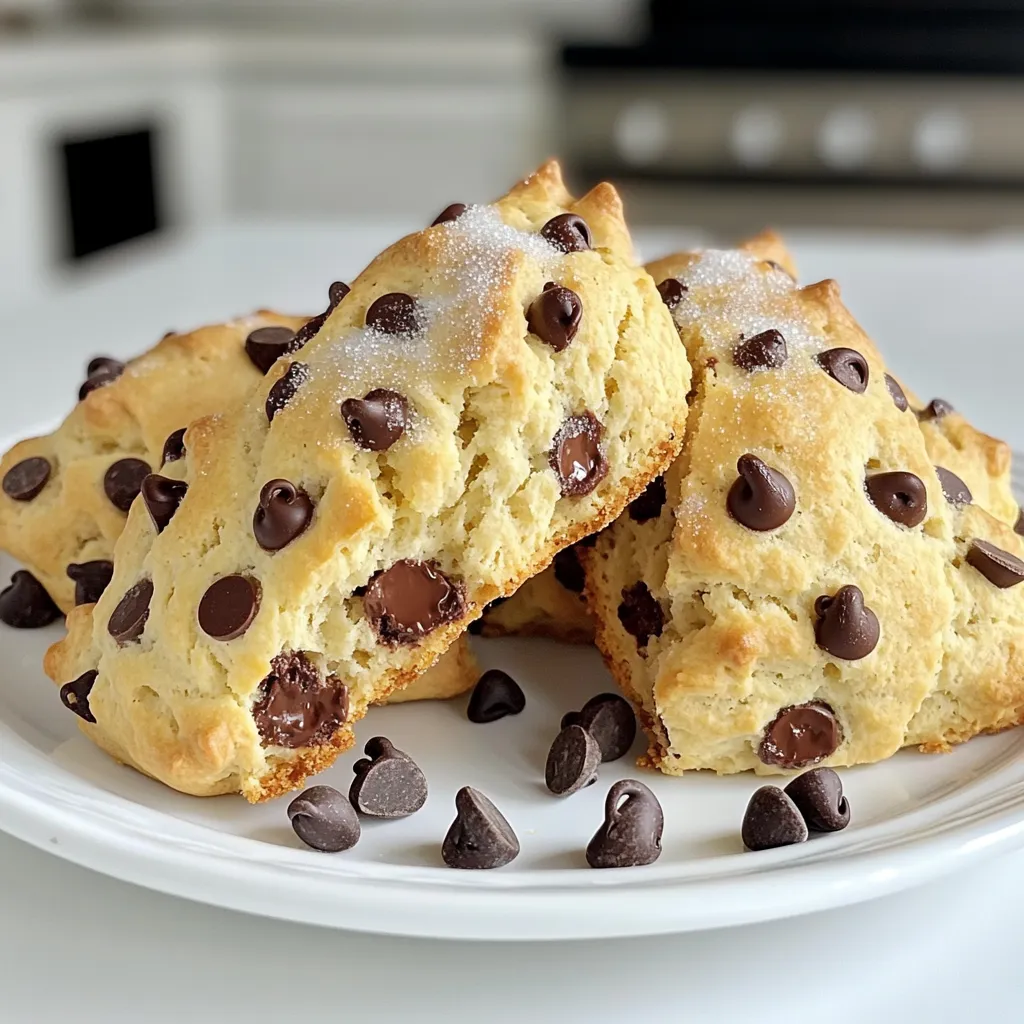 Chocolate Chip Scones Bakery Style Easy and Delicious