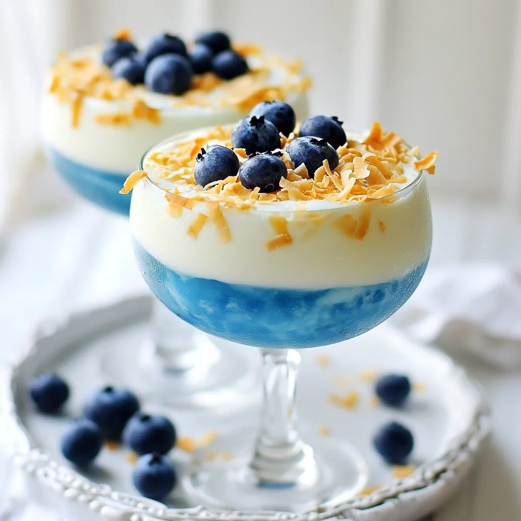 Jack Frost Blue Coconut Cocktail Refreshing Delight