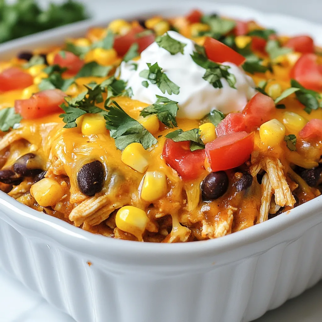 Chicken Burrito Casserole Hearty and Flavorful Meal