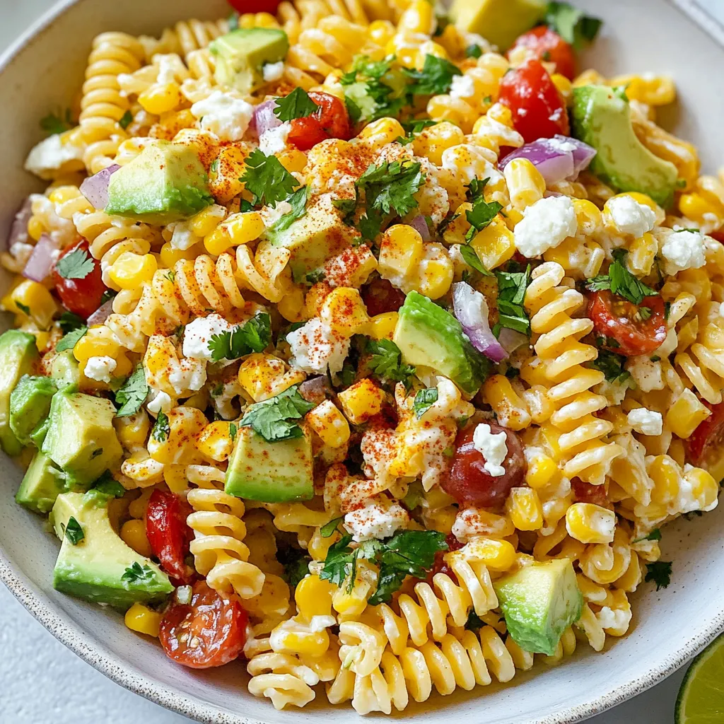 Mexican Street Corn Pasta Salad Tasty Summer Dish