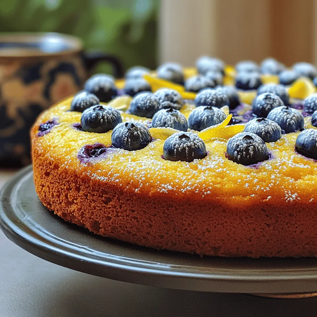 Lemon Blueberry Yogurt Cake Fresh and Flavorful Treat