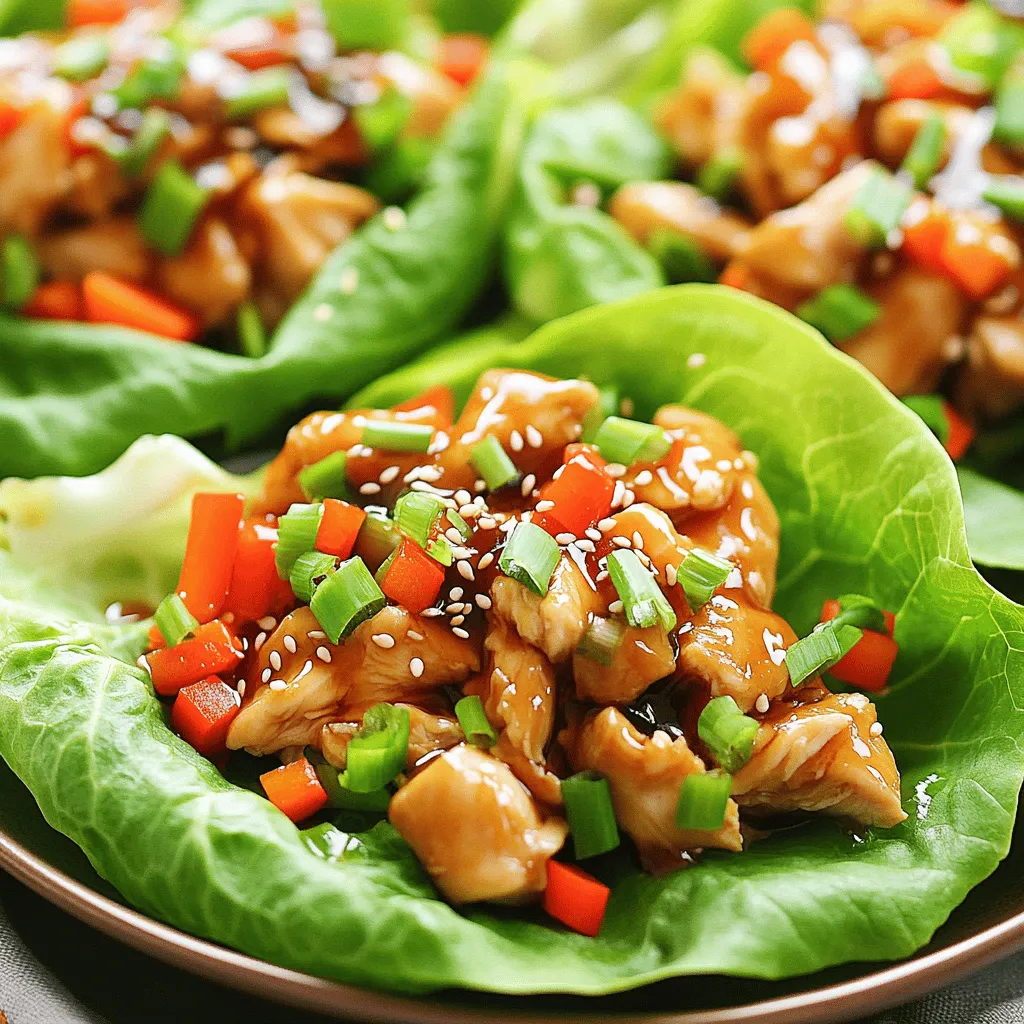 Teriyaki Chicken Lettuce Wraps Flavorful and Fresh Meal