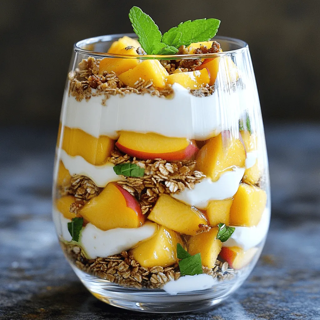 Greek Yogurt Peach Parfait Tasty and Nourishing Treat