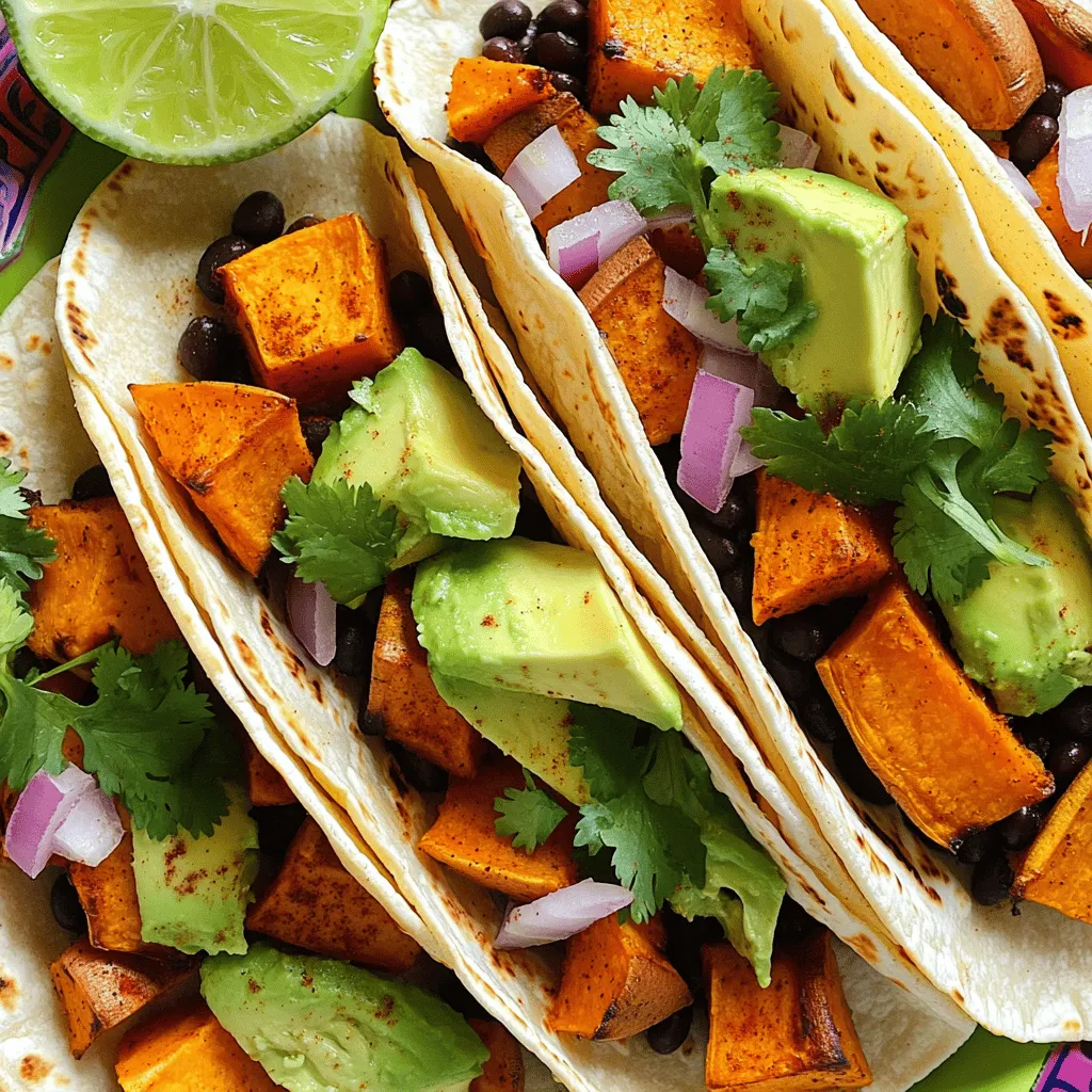 Sweet Potato Black Bean Tacos Flavorful and Easy Meal