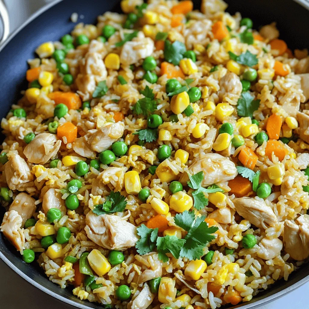 Min Chicken Fried Rice Quick and Easy Recipe